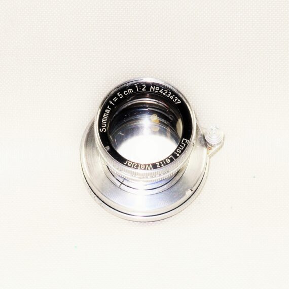 ​Leica 50/2 Summar (1936) chrome lens Ex+/++
