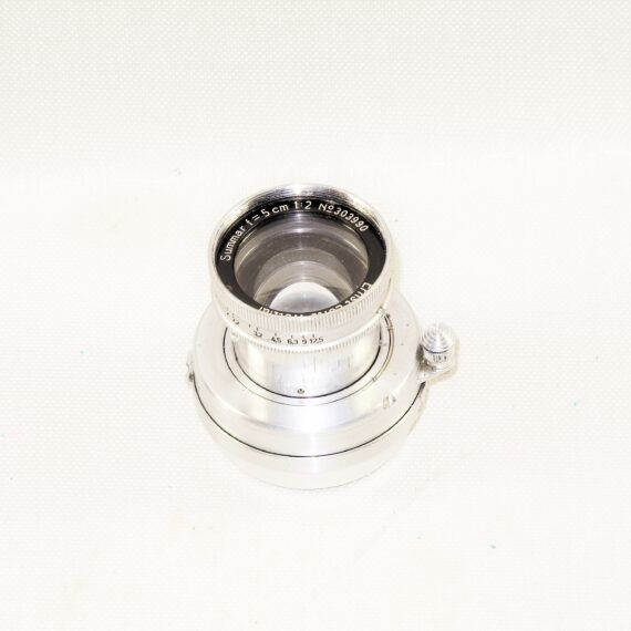 ​Leica 50/2 Summar (1938) chrome lens Ex+/++
