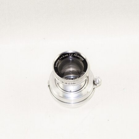 ​Leica 50/2 Summar (1938) chrome lens Ex+/++