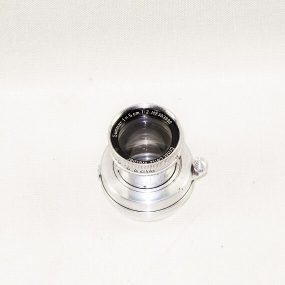 ​Leica 50/2 Summar (1938) chrome lens Ex+/++