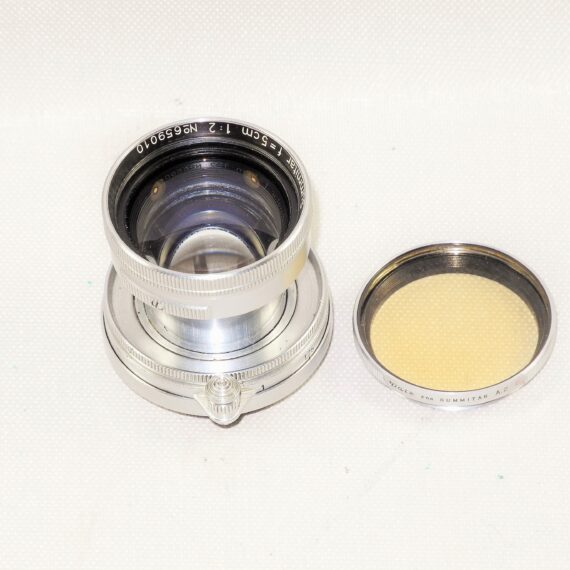 Leica 50/2 Summitar chrome lens (1959) Ex++