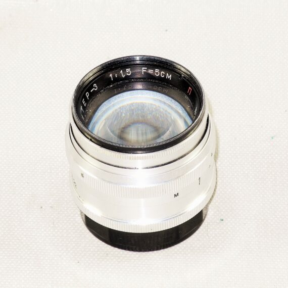 ​Kiev 50/1,5mm chrome SM lens Ex+