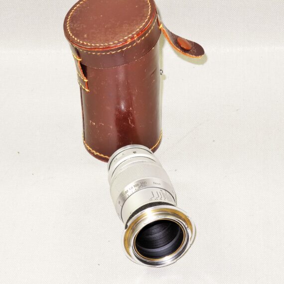 ​Leica 90/4 Elmar chrome lens (1949) Ex+