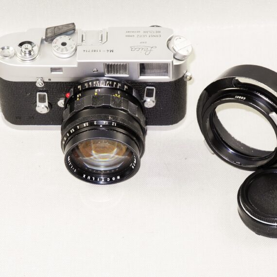 Leica 50mm f/1.2 Noctilux Original RARE lens Circa 1972, Sold W/Leica metal hood and box Ex+ / RARE / FREE Shipping .