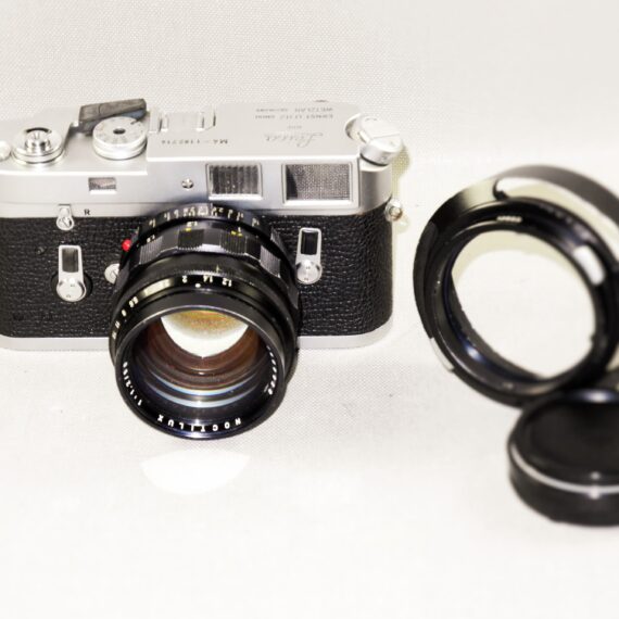 Leica 50mm f/1.2 Noctilux Original RARE lens Circa 1972, Sold W/Leica metal hood and box Ex+ / RARE / FREE Shipping .