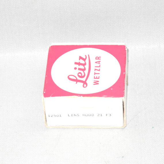 Leica 12501 hood for 21/3,4 & 28/2,8 M mount lenses in original Leica box LN-