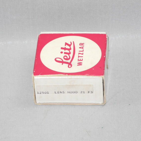 Leica 12501 hood for 21/3,4 & 28/2,8 M mount lenses in original Leica box LN-
