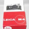Leica M4 chrome camera (1968-69) with Leica box, instruction manual, body cap Mint/Like new condition! SOLD
