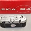 Leica M4 chrome camera (1968-69) with Leica box, instruction manual, body cap Mint/Like new condition! SOLD