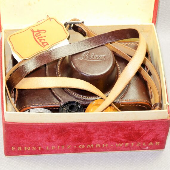 Leica IIIf RD. E.L.C 1952 camera with Leica 50/2 Radioactive Summicron lens,box,case,cards,cap,RF filter,manual,film cartige Mint/- RARE and beautiful. SOLD