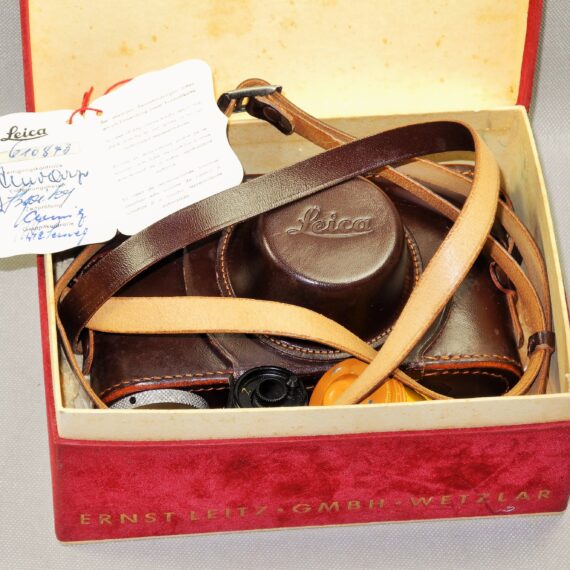 Leica IIIf RD. E.L.C 1952 camera with Leica 50/2 Radioactive Summicron lens,box,case,cards,cap,RF filter,manual,film cartige Mint/- RARE and beautiful. SOLD