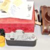 Leica IIIf RD. E.L.C 1952 camera with Leica 50/2 Radioactive Summicron lens,box,case,cards,cap,RF filter,manual,film cartige Mint/- RARE and beautiful. SOLD