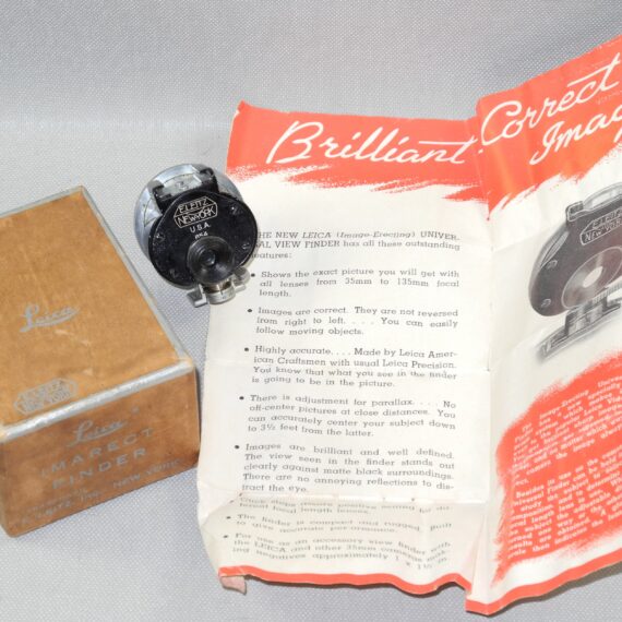 Leica VIOOH Universal Finder #654 E.Leitz New York with original box and instruction booklet Ex++