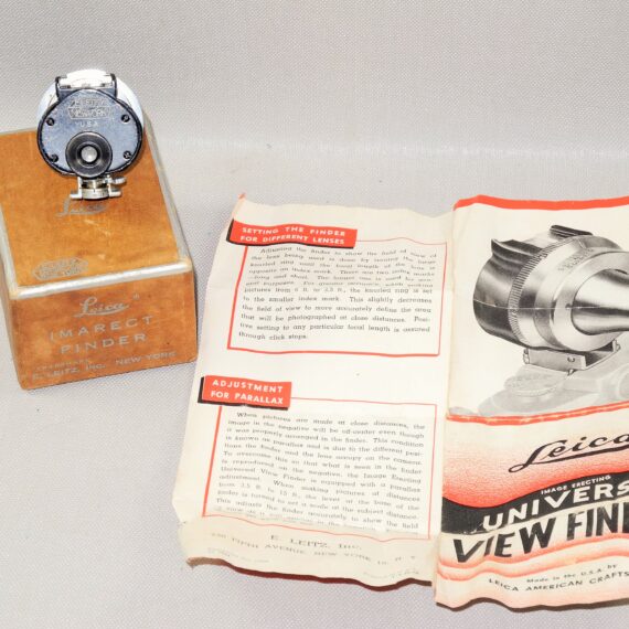 Leica VIOOH Universal Finder #654 E.Leitz New York with original box and instruction booklet Ex++