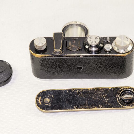 LEICA I MODEL A MUSHROOM DIAL BLACK PAINT 4 DIGIT (1928) CAMERA With 50MM ELMAR lens, fully overhauled Ex+ / Call or Email for more info