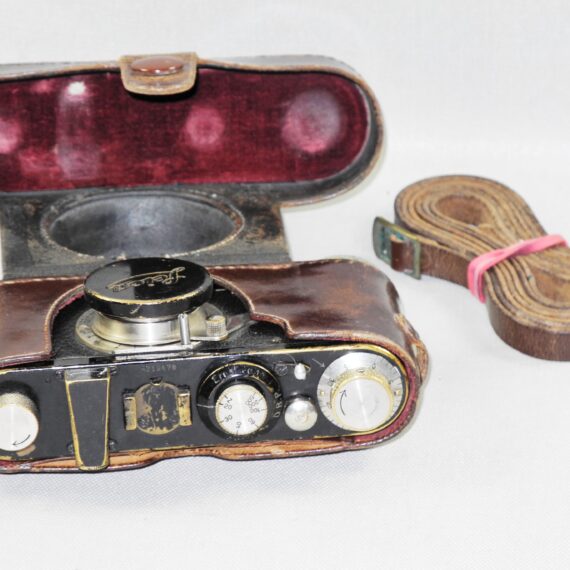 LEICA I MODEL A MUSHROOM DIAL BLACK PAINT (1928) CAMERA With 50MM ELMAR lens, fully overhauled Ex+ /Free shipping