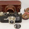 LEICA I MODEL A MUSHROOM DIAL BLACK PAINT (1928) CAMERA With 50MM ELMAR lens, fully overhauled Ex+ /Free shipping