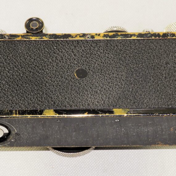 LEICA I MODEL A MUSHROOM DIAL BLACK PAINT (1930) CAMERA W/50mm Elmar lens, recently overhauled Ex+ / SOLD