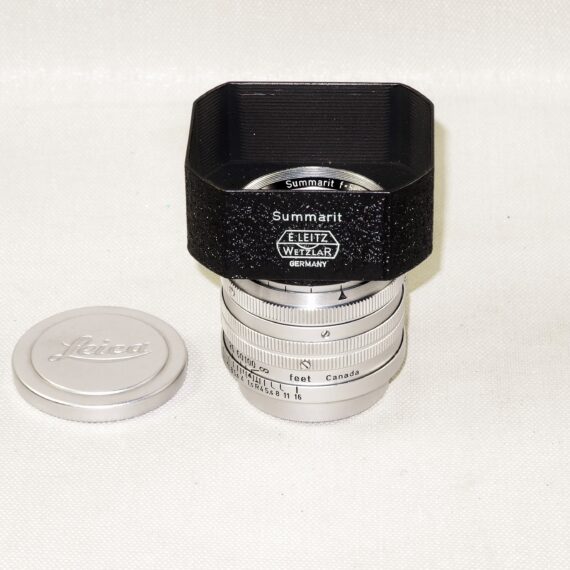 Leica 50/1,5 Summarit "Midland" (SM) Rare lens with cap and hood, Just CLA Mint- /SOLD