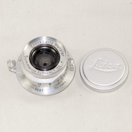 Leica 35/3,5 Summaron Screw-Mount lens Just CLA'd with Leica metal caps Ex++ / Free Shipping / In stock
