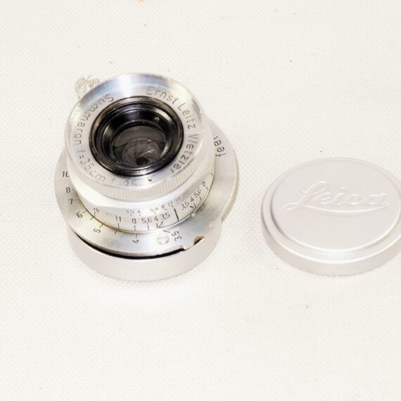 Leica 35/3,5 Summaron Screw-Mount lens Just CLA'd with Leica metal caps Ex++ / Free Shipping / In stock