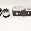 Leica M2 Chrome Mint- camera with Zeiss 35/2.8 Biogon-C ZM chrome LN- lens with hood, Leica MR meter Mint- nice set / SOLD
