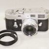 Leica M2 Chrome Mint- camera with Zeiss 35/2.8 Biogon-C ZM chrome LN- lens with hood, Leica MR meter Mint- nice set / SOLD