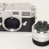 Leica M2 Chrome Mint- camera with Zeiss 35/2.8 Biogon-C ZM chrome LN- lens with hood, Leica MR meter Mint- nice set / SOLD