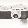 Leica IIF Red Dial chrome camera (1954) with Leica  50/3,5 Elmar lens (1950) Ex++/Mint- Set / Free Shipping (USA)