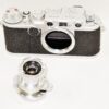 Leica IIF Red Dial chrome camera (1954) with Leica  50/3,5 Elmar lens (1950) Ex++/Mint- Set / Free Shipping (USA)