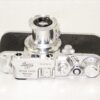 Leica IIIC chrome camera (1946-47) unusual camera with "Red serial number" Nr. 423616 & with Leica 50/3,5 Elmar lens Ex++/ SOLD