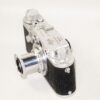 Leica IIIC chrome camera (1946-47) unusual camera with "Red serial number" Nr. 423616 & with Leica 50/3,5 Elmar lens Ex++/ SOLD