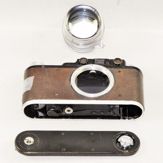 Leica 5cm f1,5 Summarit TAYLOR, TAYLOR & HOBSON Rare lens with Leica II (D) black paint camera Ex+