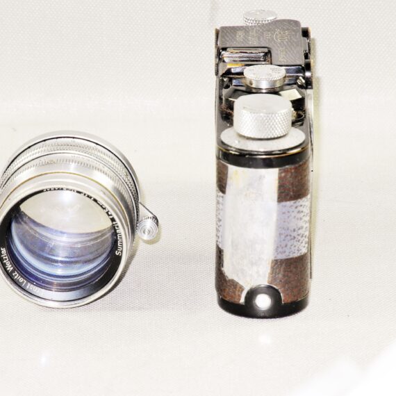 Leica 5cm f1,5 Summarit TAYLOR, TAYLOR & HOBSON Rare lens with Leica II (D) black paint camera Ex+