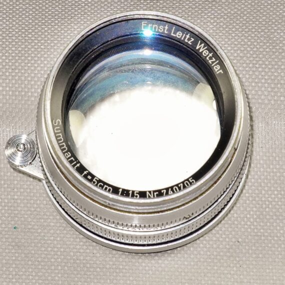 Leica 5cm f1,5 Summarit TAYLOR, TAYLOR & HOBSON Rare lens with Leica II (D) black paint camera Ex+