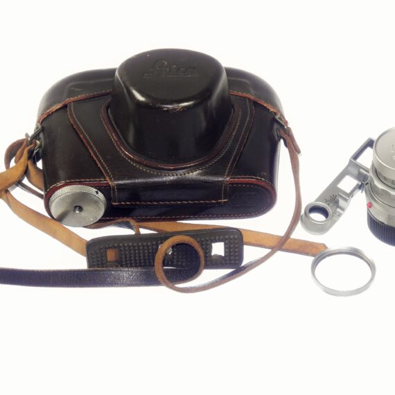 Leica M2-R camera with Leica 50/2 Summicron Dual Range Circa 1969 Set, with case,caps,eyes,filter Ex++/M- /SOLD