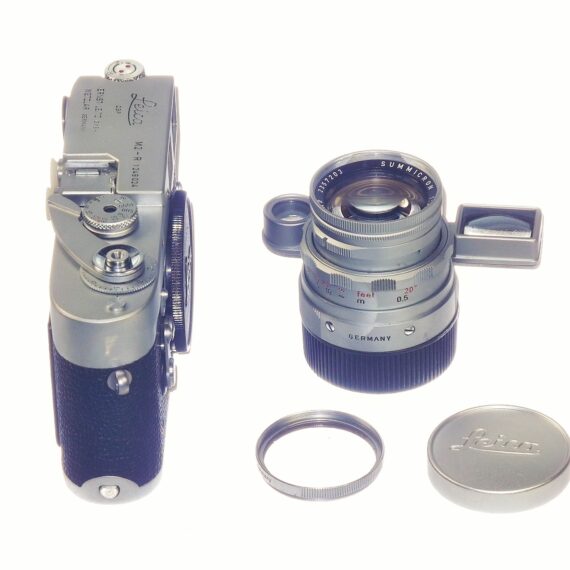 Leica M2-R camera with Leica 50/2 Summicron Dual Range Circa 1969 Set, with case,caps,eyes,filter Ex++/M- /SOLD
