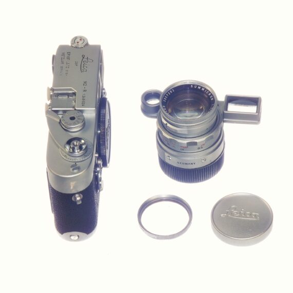 Leica M2-R camera with Leica 50/2 Summicron Dual Range Circa 1969 Set, with case,caps,eyes,filter Ex++/M- /SOLD