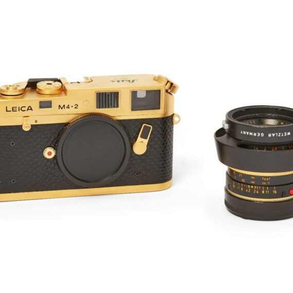 Leica M4-2 Gold Barnack Camera Set W/50/1,4mmlens,Box,Cards Mint- Beautifull Rare Set / SOLD