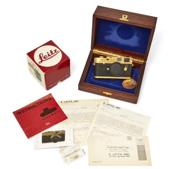 Leica M4-2 Gold Barnack Camera Set W/50/1,4mmlens,Box,Cards Mint- Beautifull Rare Set / SOLD