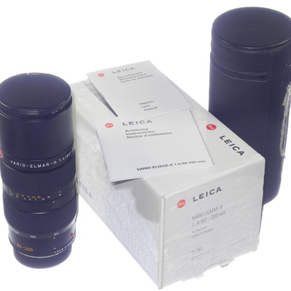 Leica 80-200mm f4.0 Rom (E60) lens Cat #11281 Sold with Leica E60 Uva filter, Leica box, Leica case, Leica caps Mint/- / On Hold