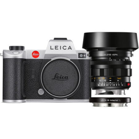 Leica SL2 Mirrorless Camera with Noctilux-M 50mm f/1.2 Lens and M-Adapter (Silver) #10618 New USA / No Longer Available