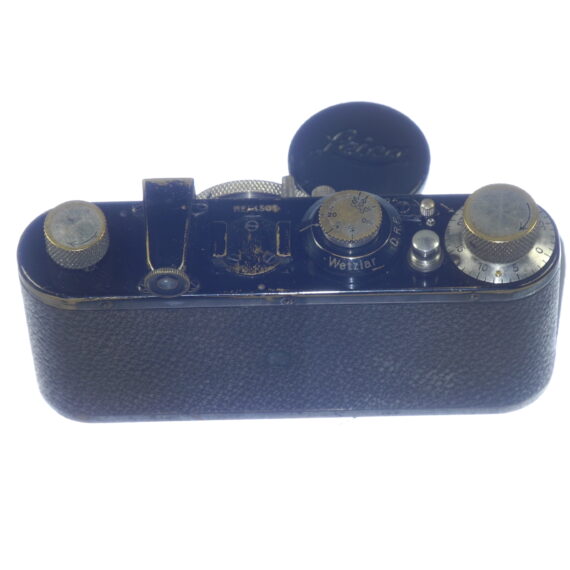 LEICA I MODEL A BLACK PAINT CAMERA With 50MM ELMAR lens, fully overhauled with Leica case & cap Ex+ / ON HOLD