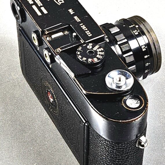 Leica M4-MOT Black Paint Camera Sold with black paint Leica 50/2 Summicron  lens, Nice RARE vintage Set with case (recently  Cla'd )