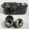 Leica M4-MOT Black Paint Camera Sold with black paint Leica 50/2 Summicron  lens, Nice RARE vintage Set with case (recently  Cla'd )