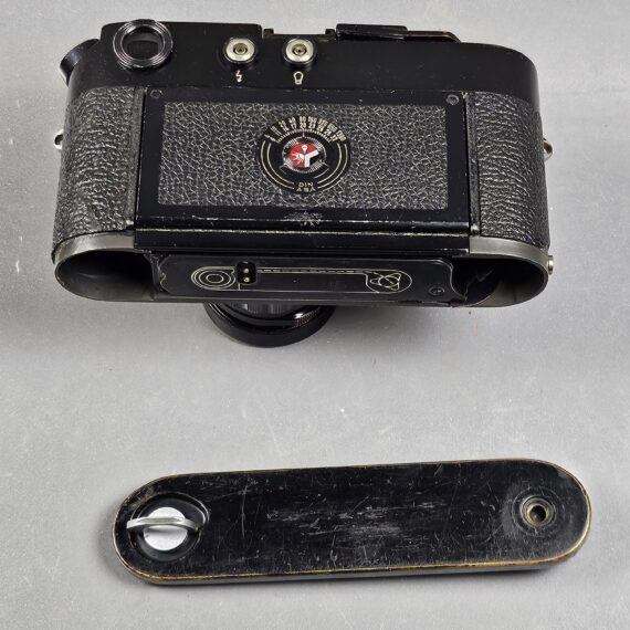 Leica M4-MOT Black Paint Camera Sold with black paint Leica 50/2 Summicron  lens, Nice RARE vintage Set with case (recently  Cla'd )