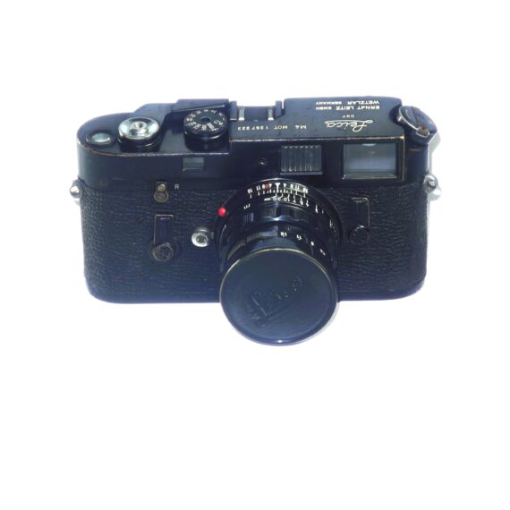 Leica M4-MOT Black Paint Camera Sold with black paint Leica 50/2 Summicron  lens, Nice RARE vintage Set with case (recently  Cla'd )