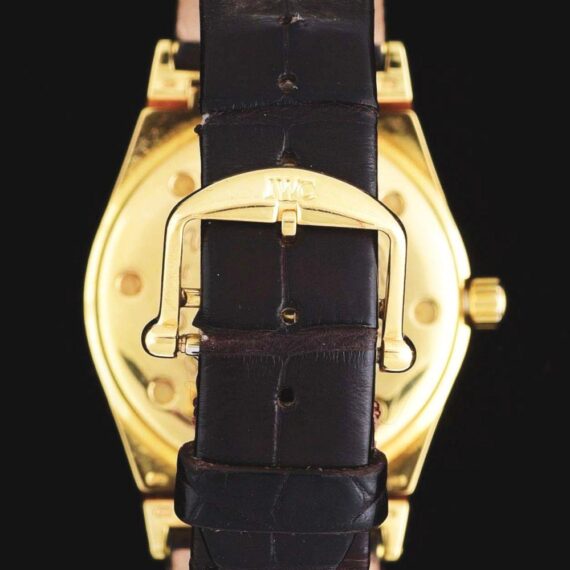 IWC 18K GOLD INGENIEUR PERPETUAL CALENDAR WRISTWATCH W/ MOON PHASES, With Box Mint- / SOLD