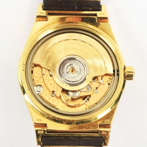 IWC 18K GOLD INGENIEUR PERPETUAL CALENDAR WRISTWATCH W/ MOON PHASES, With Box Mint- / SOLD