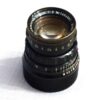Leica 50/2 Summicron in Black paint, brass mount lens (Circa 1956) Rare Lens Ex+
